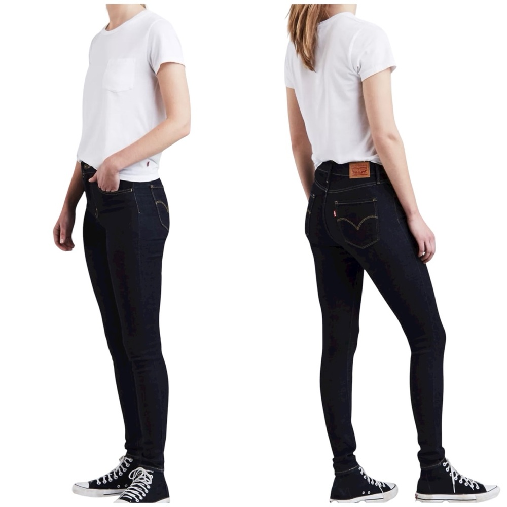 Levi’s 720 High Rise Super Skinny Dark Blue Jeans Size 27